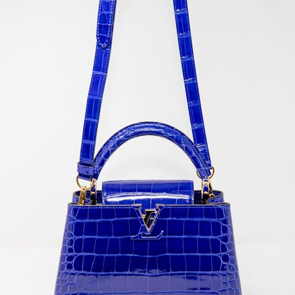 Louis Vuitton BNIB Capucines BB Bag- Santorini Blue exotic leather - Picture 13 of 16
